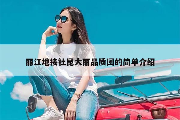 丽江地接社昆大丽品质团的简单介绍
