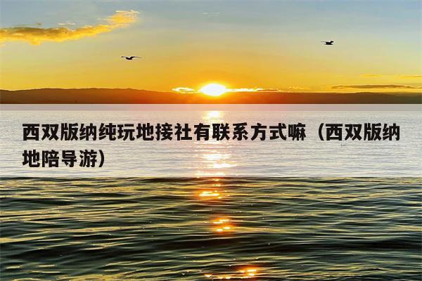 西双版纳纯玩地接社有联系方式嘛（西双版纳地陪导游）