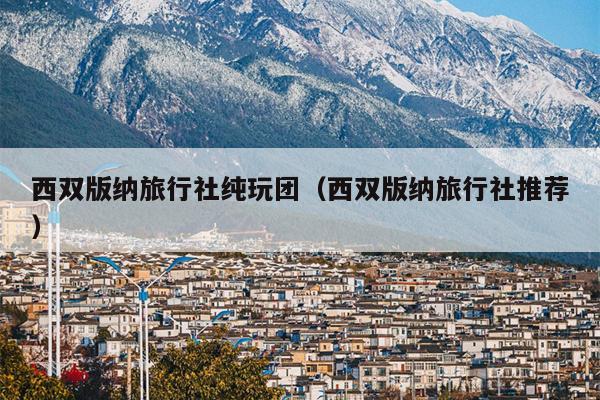 西双版纳旅行社纯玩团（西双版纳旅行社推荐）