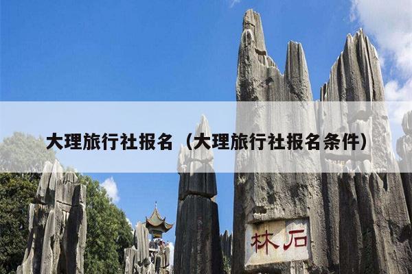 大理旅行社报名（大理旅行社报名条件）
