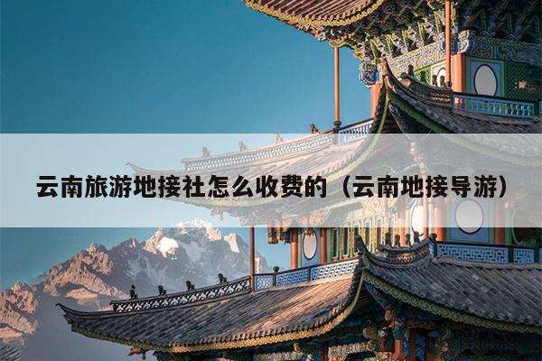 云南旅游地接社怎么收费的（云南地接导游）
