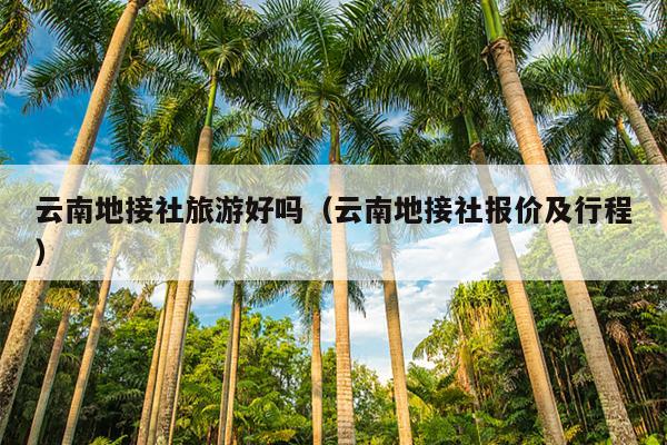 云南地接社旅游好吗（云南地接社报价及行程）