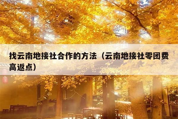 找云南地接社合作的方法（云南地接社零团费高返点）