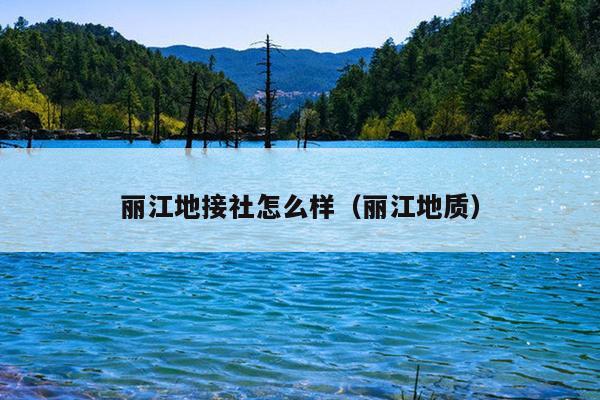 丽江地接社怎么样（丽江地质）