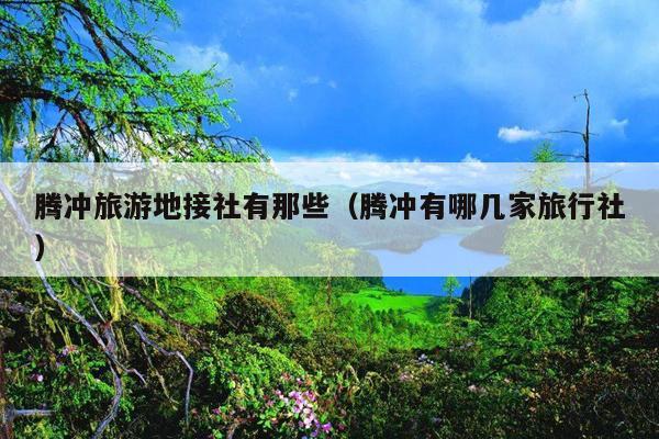 腾冲旅游地接社有那些（腾冲有哪几家旅行社）