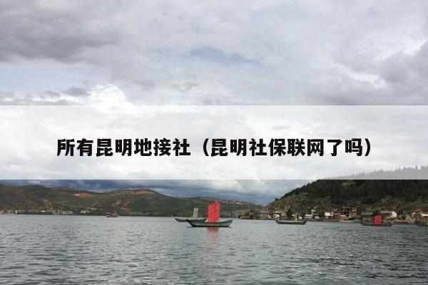 所有昆明地接社（昆明社保联网了吗）