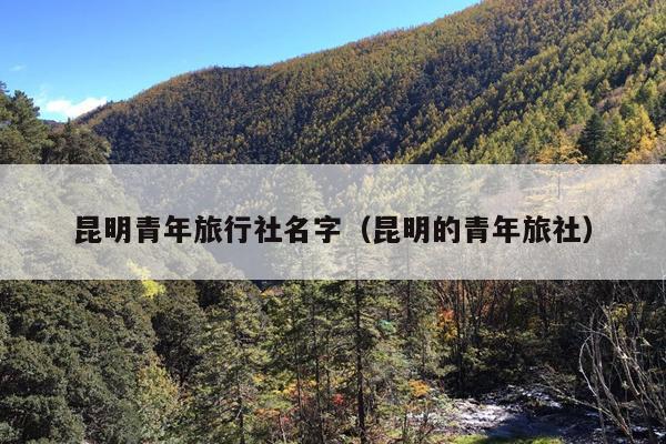 昆明青年旅行社名字（昆明的青年旅社）