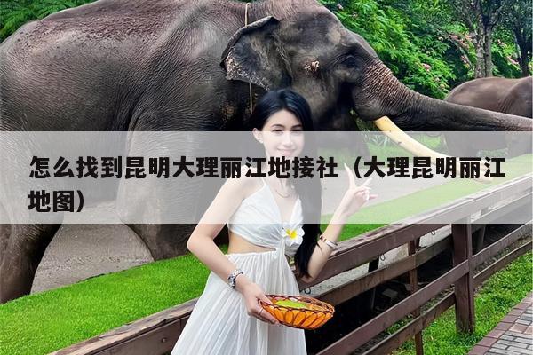 怎么找到昆明大理丽江地接社（大理昆明丽江地图）