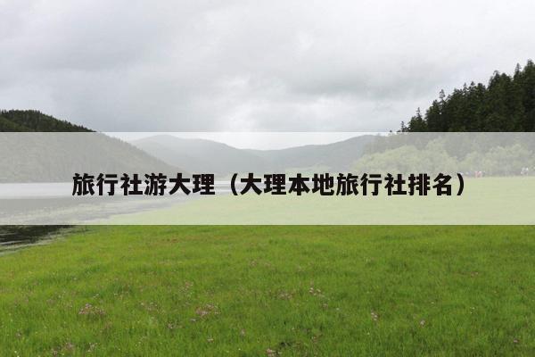 旅行社游大理（大理本地旅行社排名）