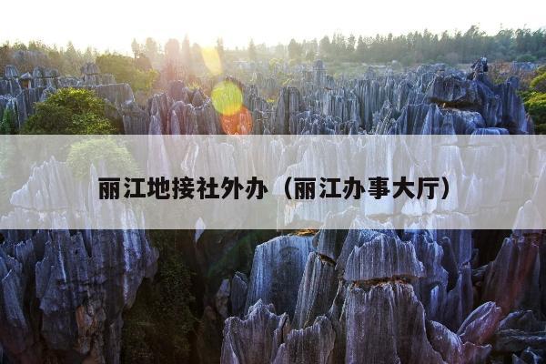 丽江地接社外办（丽江办事大厅）