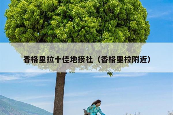 香格里拉十佳地接社（香格里拉附近）