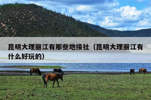 昆明大理丽江有那些地接社（昆明大理丽江有什么好玩的）