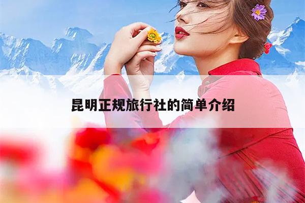 昆明正规旅行社的简单介绍