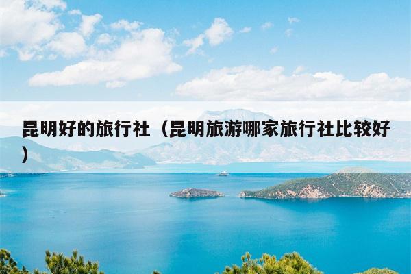 昆明好的旅行社（昆明旅游哪家旅行社比较好）