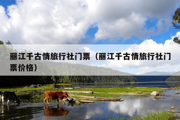 丽江千古情旅行社门票（丽江千古情旅行社门票价格）