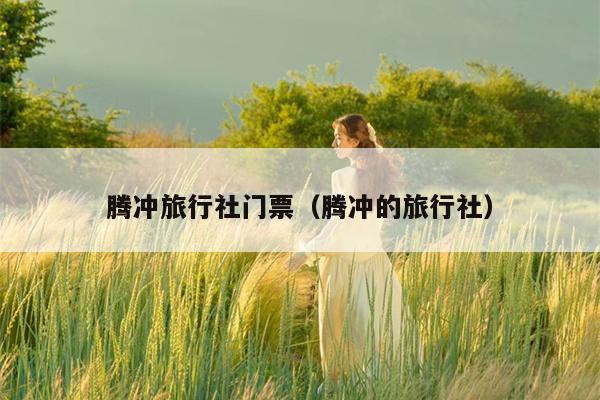 腾冲旅行社门票（腾冲的旅行社）