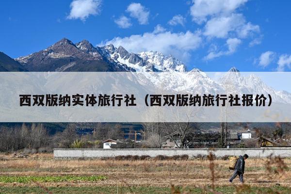 西双版纳实体旅行社（西双版纳旅行社报价）