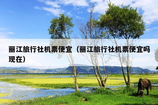 丽江旅行社机票便宜（丽江旅行社机票便宜吗现在）