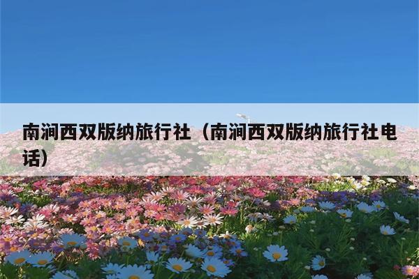 南涧西双版纳旅行社（南涧西双版纳旅行社电话）