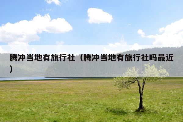 腾冲当地有旅行社（腾冲当地有旅行社吗最近）