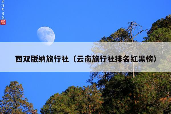 西双版纳旅行社（云南旅行社排名红黑榜）