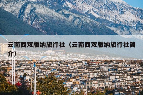 云南西双版纳旅行社（云南西双版纳旅行社简介）