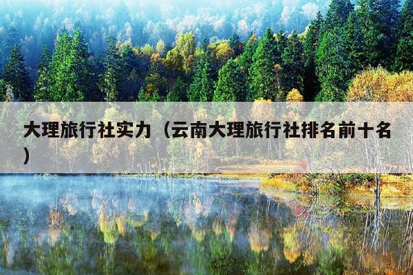 大理旅行社实力（云南大理旅行社排名前十名）